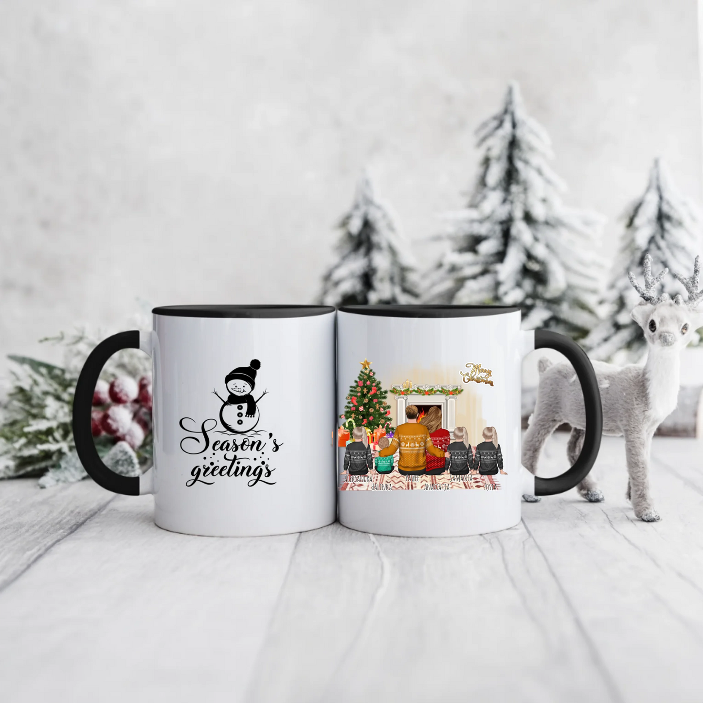 Kubek rodzinny świąteczny 2 os. dorosłe + max 1-4 dzieci #141