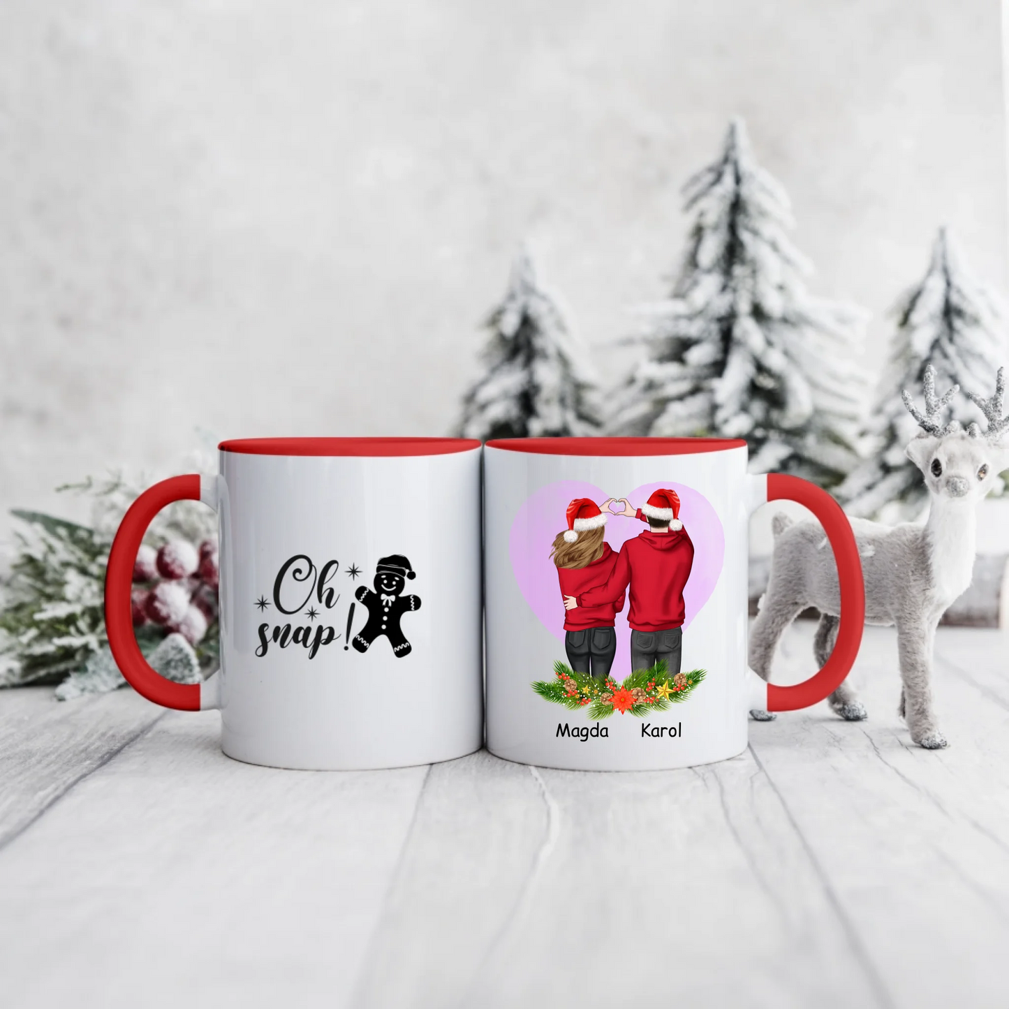 Kubek dla par świąteczny #10
