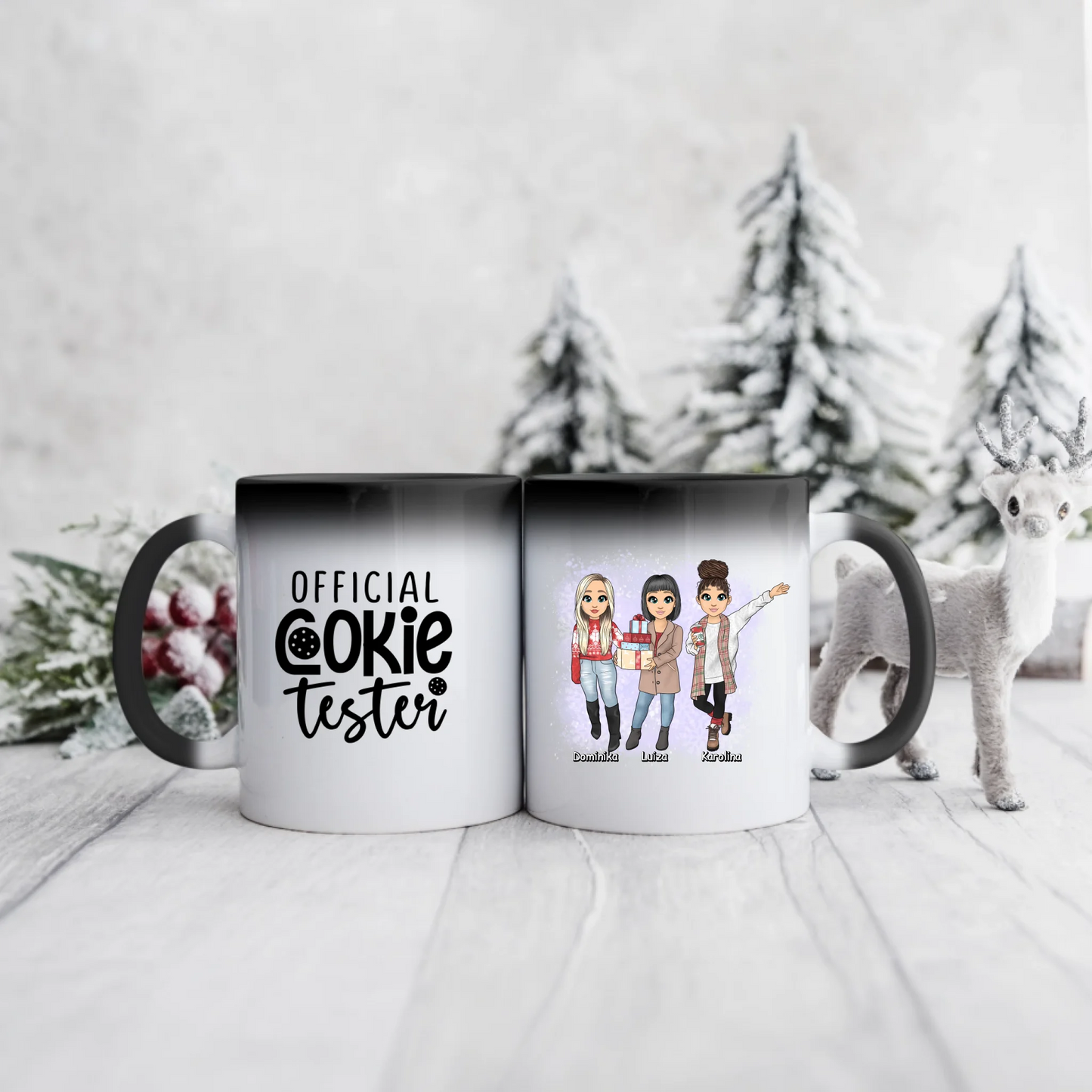 Kubek dla przyjaciółki świąteczny - max. 1-3 osoby #97