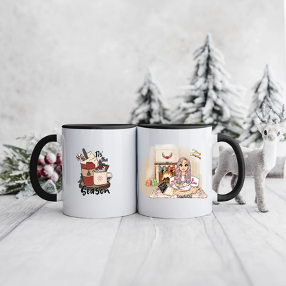 Świąteczny kubek personalizowany | motyw z gorącą czekoladą #98
