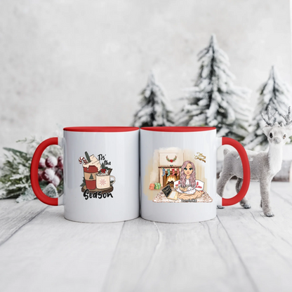 Świąteczny kubek personalizowany | motyw z gorącą czekoladą #98