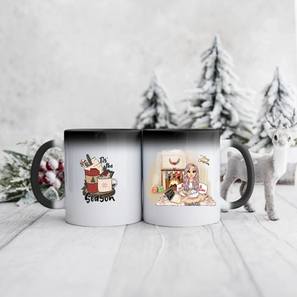 Świąteczny kubek personalizowany | motyw z gorącą czekoladą #98