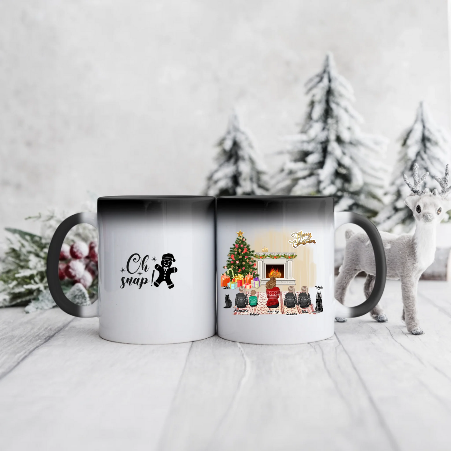 Kubek rodzinny - mama + max 4 dzieci + max 2 pupile #Świąteczny