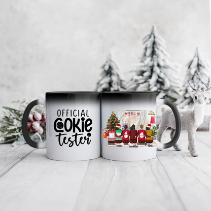 Świąteczny kubek personalizowany dla przyjaciółek OFFICIAL COOKIE TESTER | zabawny motyw #4