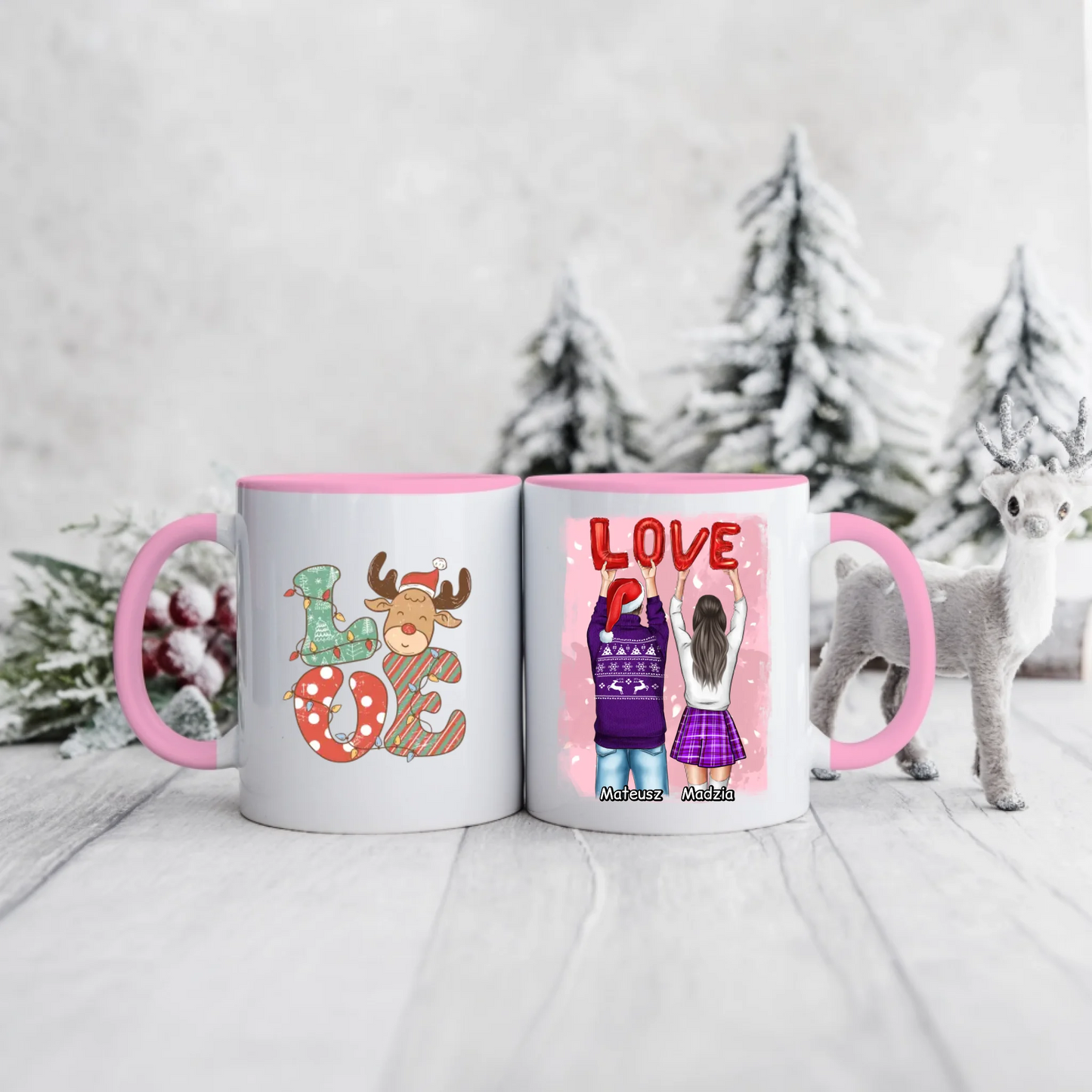 Kubek dla par świąteczny #13