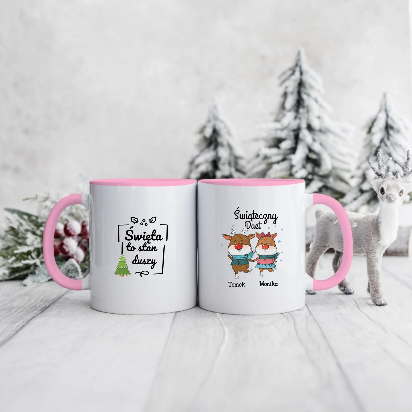 Kubek dla pary - Personalizowany prezent na święta #1005