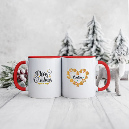 Świąteczny kubek personalizowany | z personalizacją imienia #1002