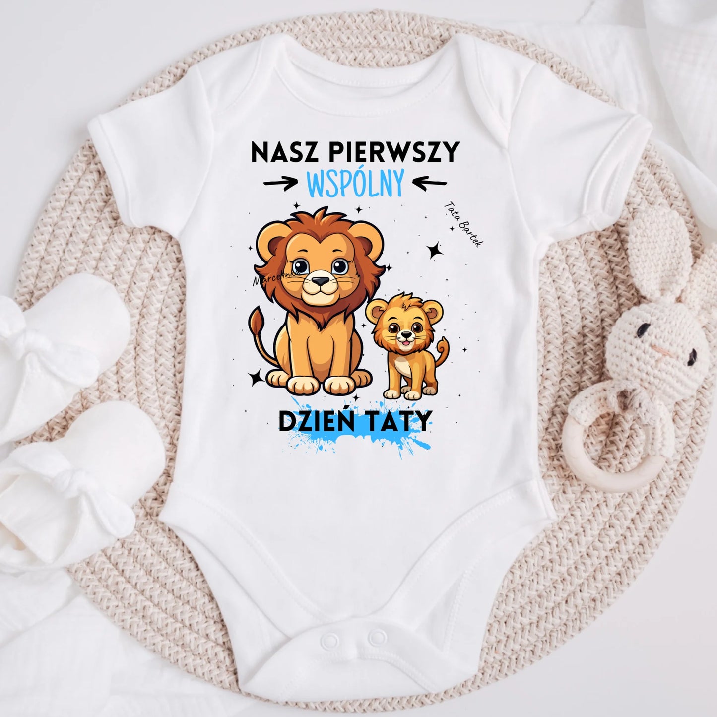 Koszulka ze wzorem tata i dziecko - Personalizowana (rodzinna) #7942