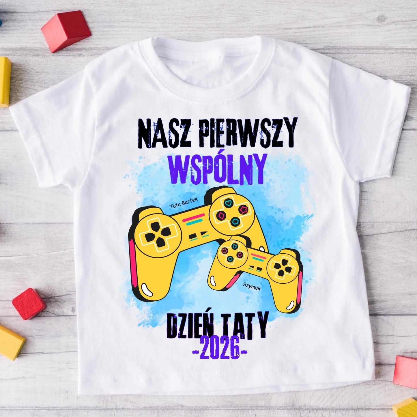 Koszulka ze wzorem tata i dziecko - Personalizowana (rodzinna) #7912