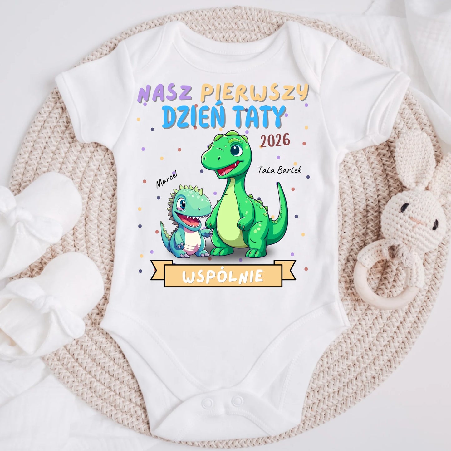 Koszulka ze wzorem tata i dziecko - Personalizowana (rodzinna) #4125