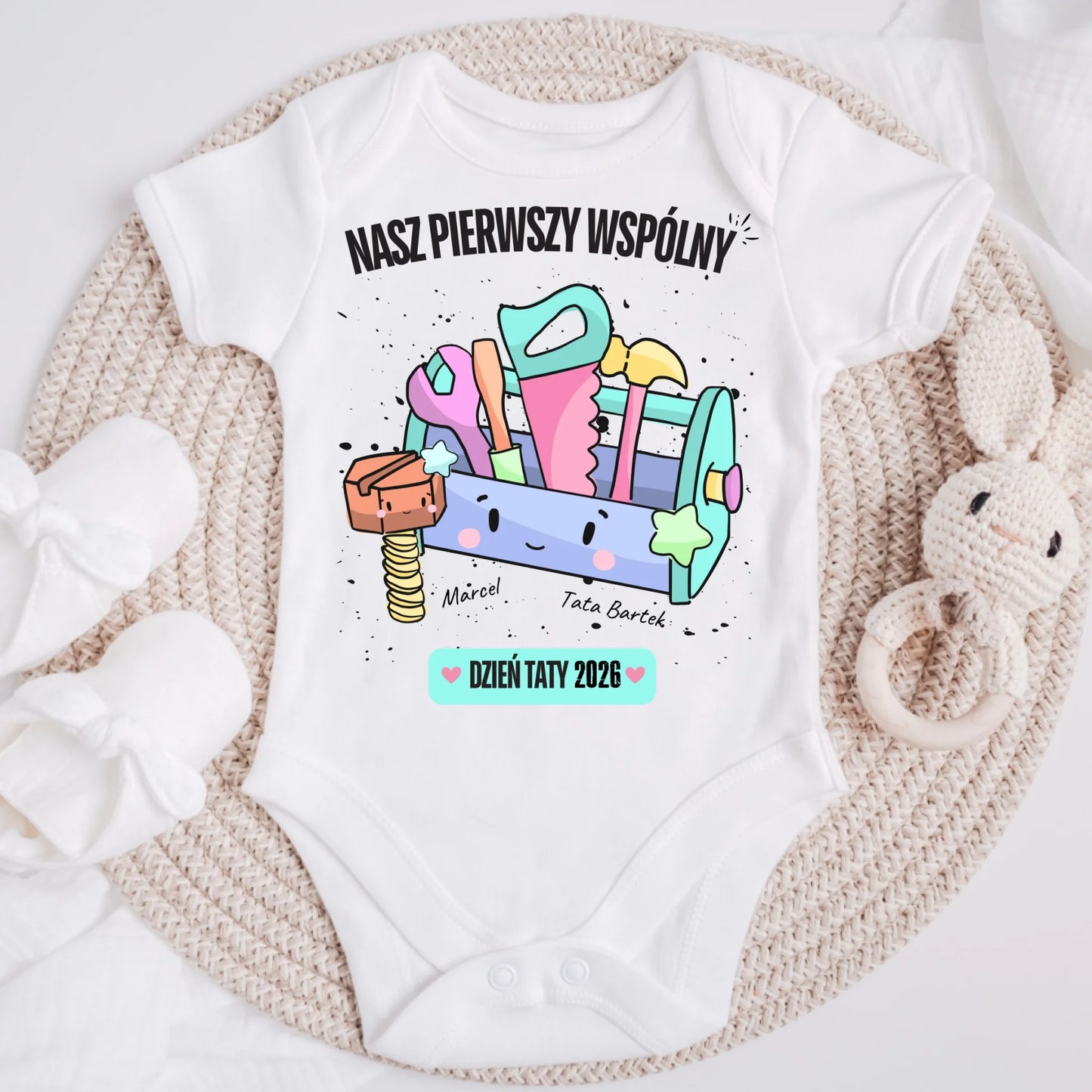 Koszulka ze wzorem tata i dziecko - Personalizowana (rodzinna) #4197