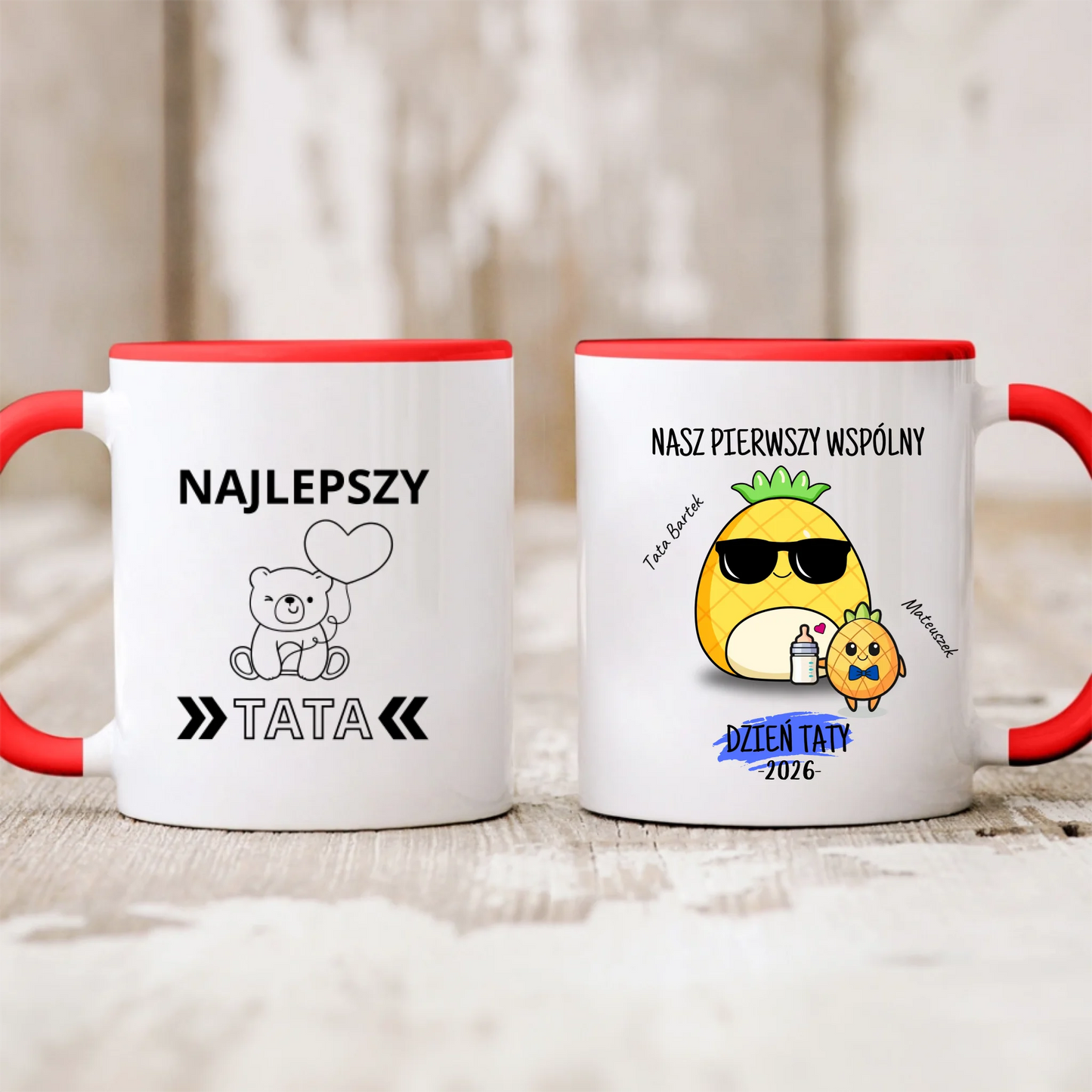 Kubek ze wzorem dla taty i dziecka(rodzinny) #5151