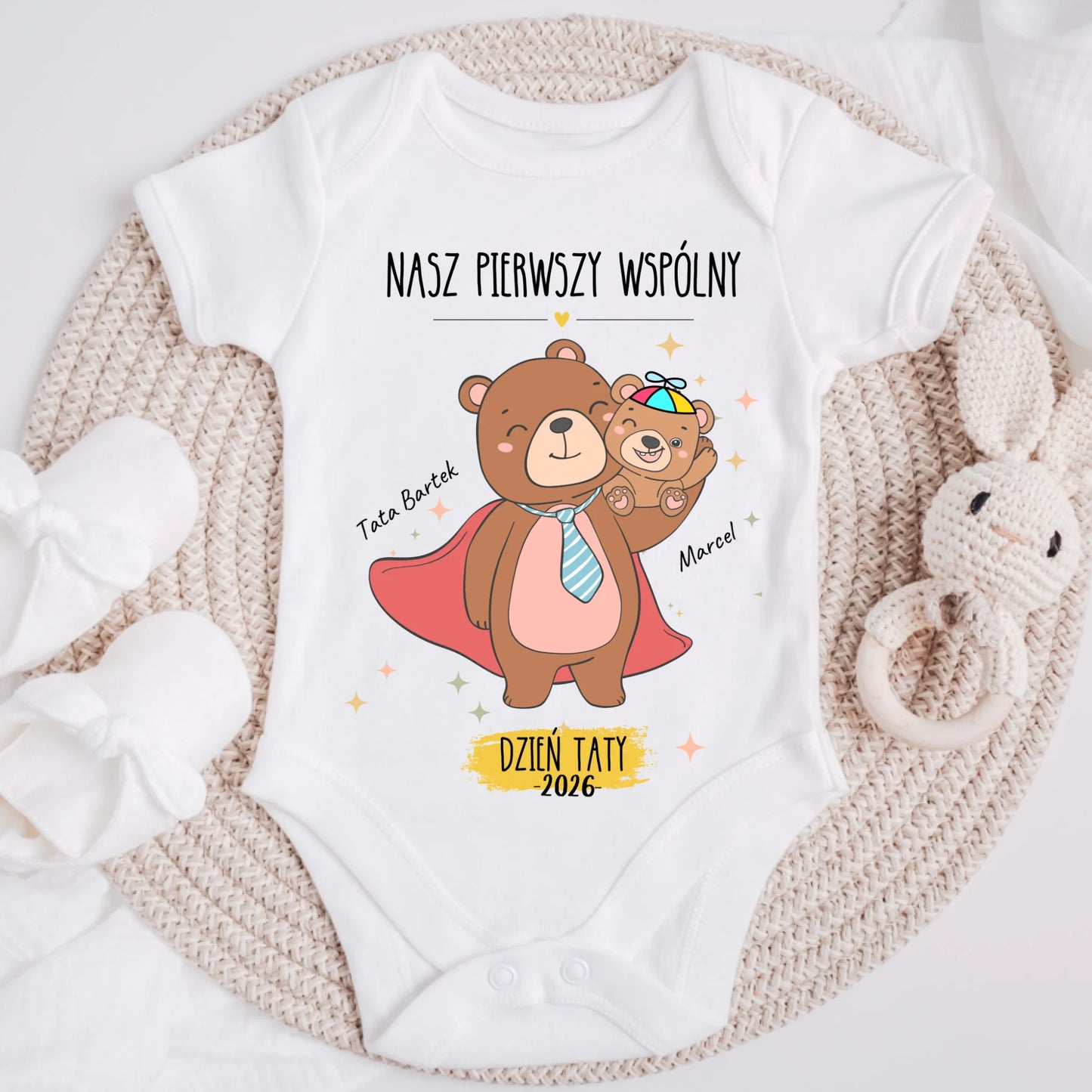 Koszulka ze wzorem tata i dziecko - Personalizowana (rodzinna) #4123