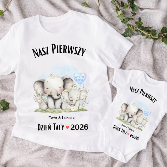 Koszulka dla taty i syna/córki - Personalizowana - Prezent na dzień taty #42811