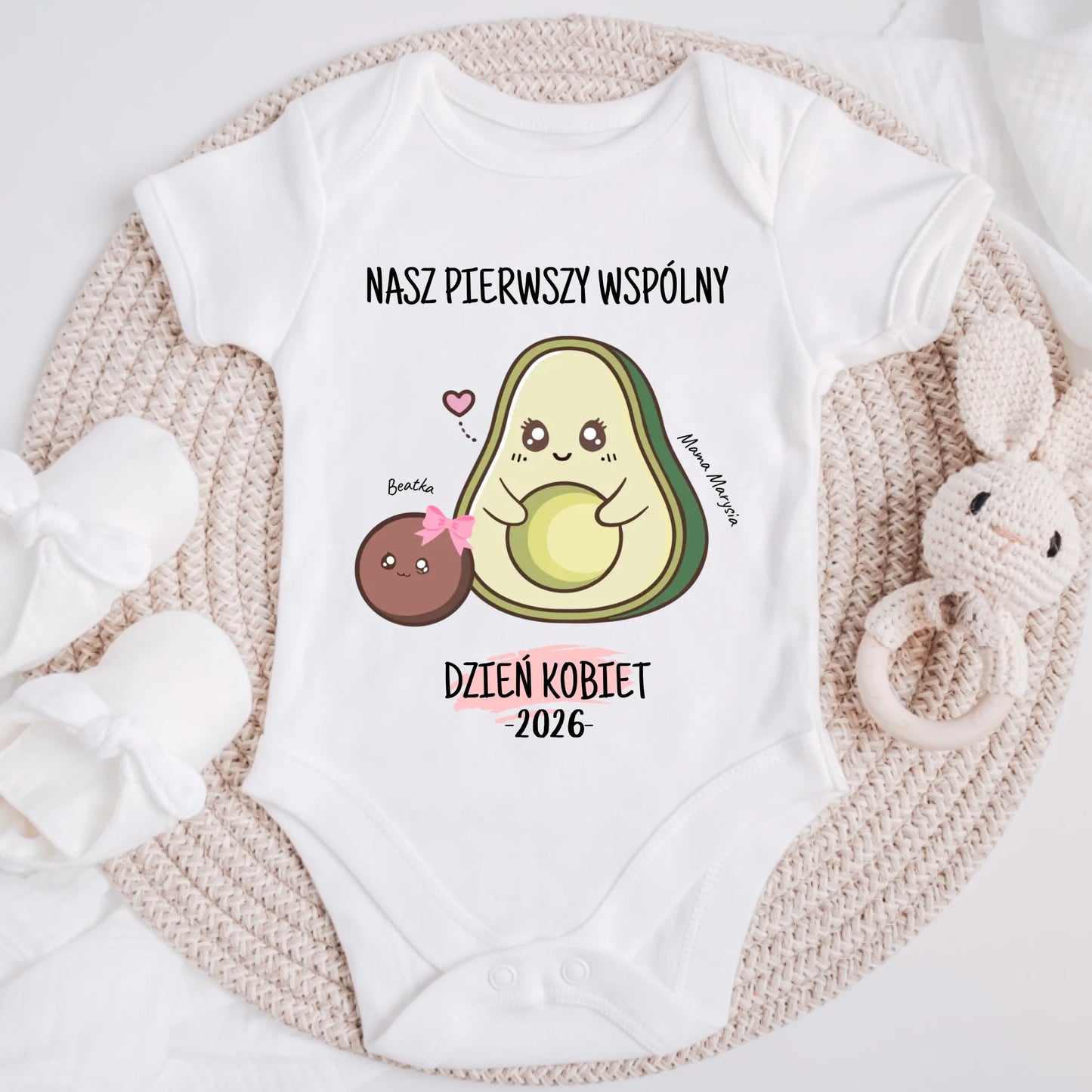 Koszulka dla mamy i córki - nasz pierwszy/drugi dzień kobiet - Personalizowana - Prezent na dzień kobiet #12