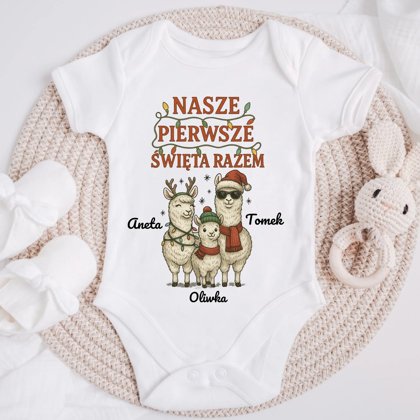 Koszulka świąteczna rodzinna - nasze pierwsze święta #2425