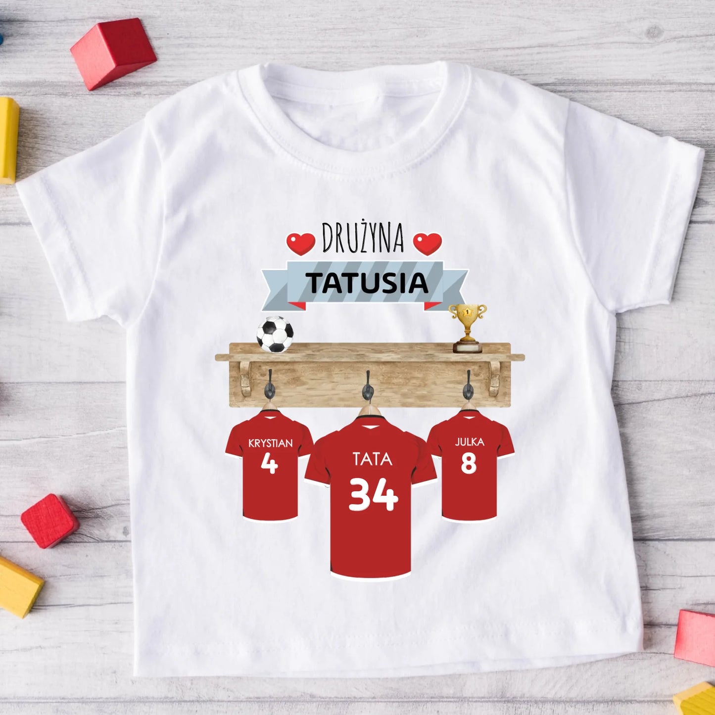 Koszulka dla taty - Drużyna Taty - Prezent na dzień taty - Personalizowana #227