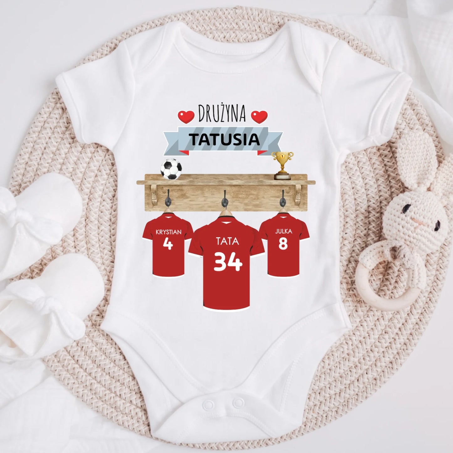 Koszulka dla taty - Drużyna Taty - Prezent na dzień taty - Personalizowana #227