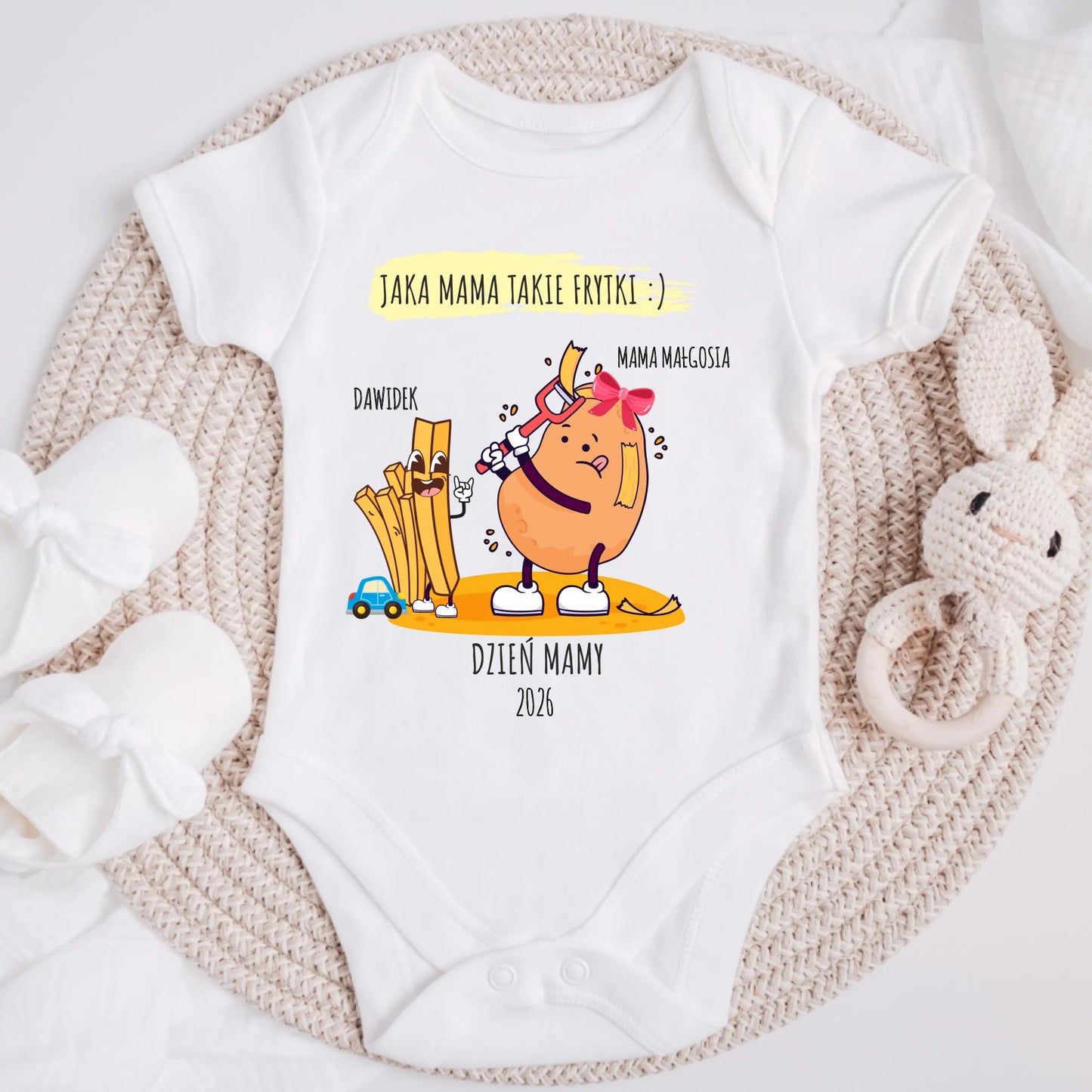 Koszulka dla mamy i córki/syna - Prezent na Dzień Mamy - Personalizowana