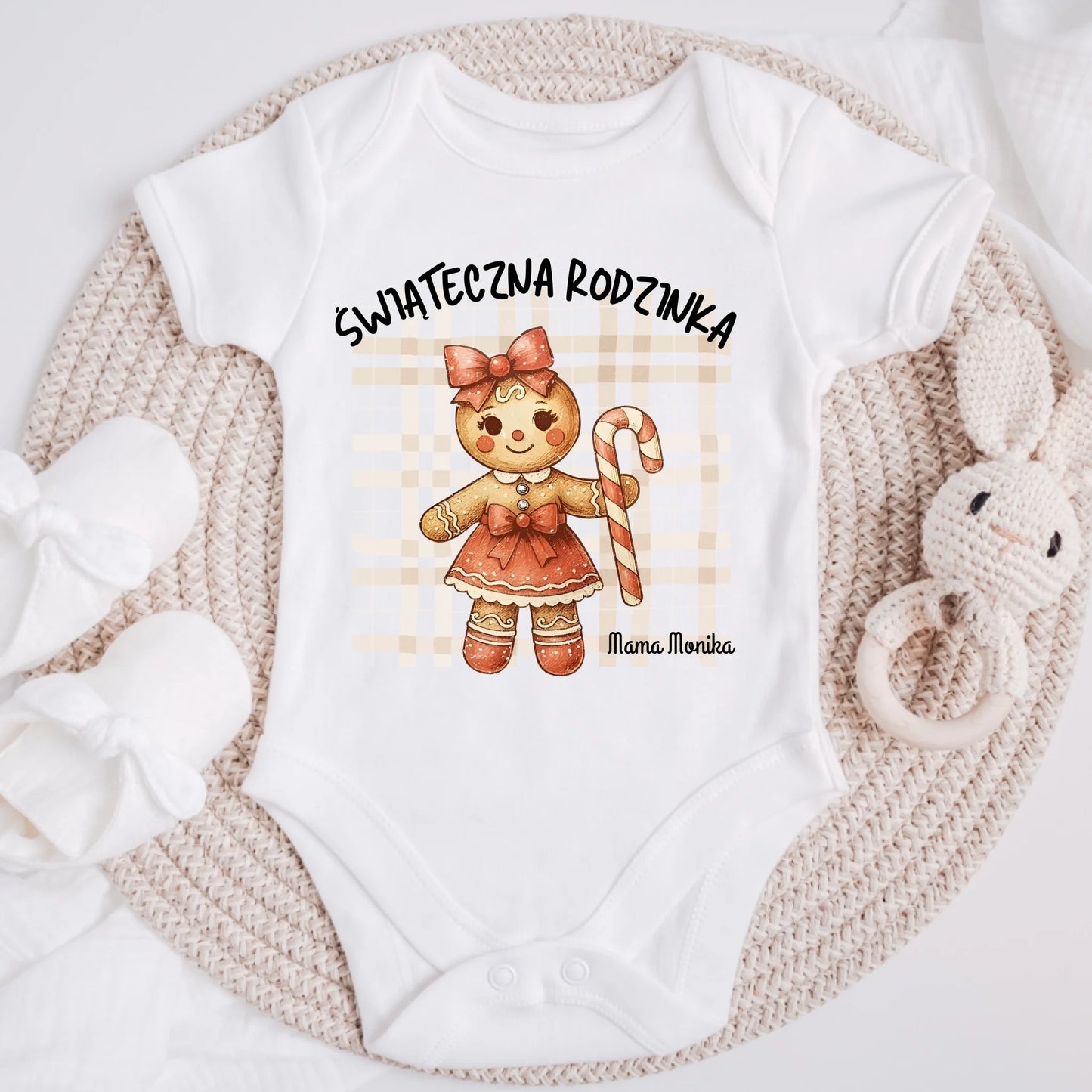 Koszulka świąteczna dla rodziny z piernikiem #80312