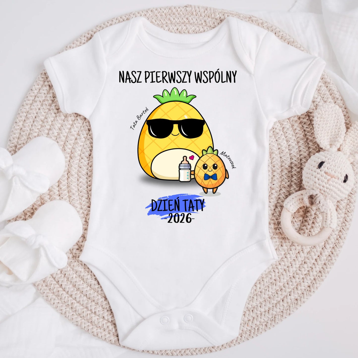 Koszulka ze wzorem tata i dziecko - Personalizowana (rodzinna) #7516