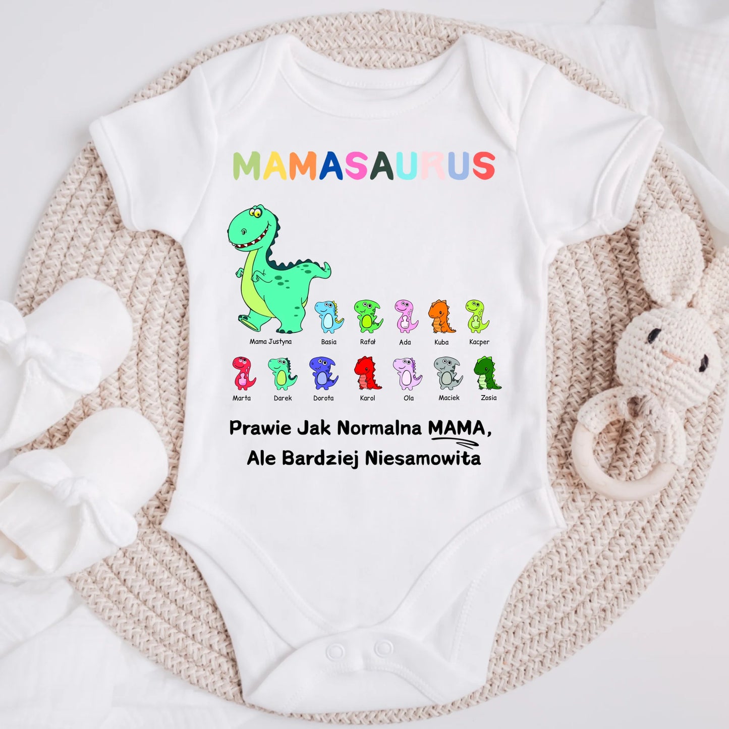 Koszulka dla mamy + 1-12 dzieci - Personalizowana (rodzinna) #2992