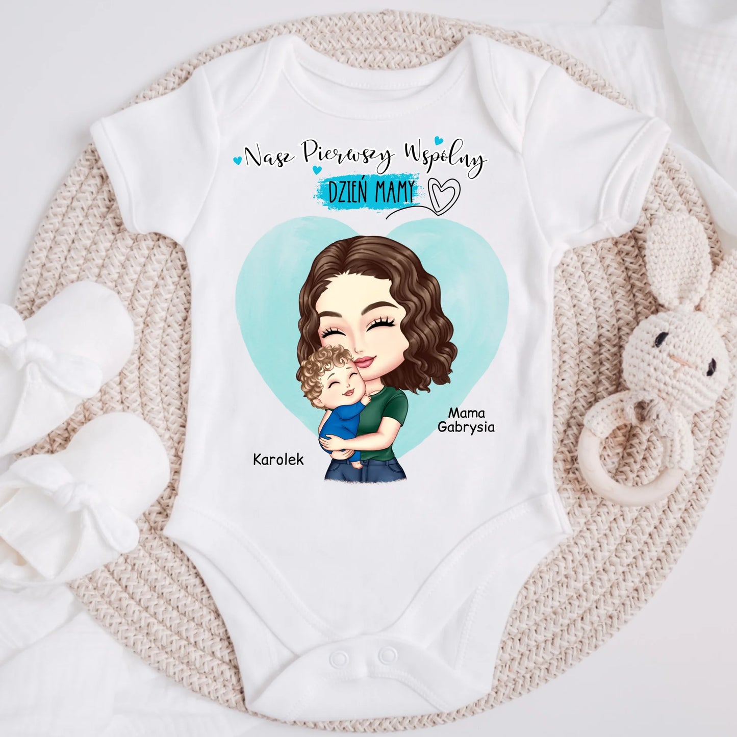 Koszulka dla mamy i syna/córki  - Personalizowana - Prezent na dzień mamy #7946