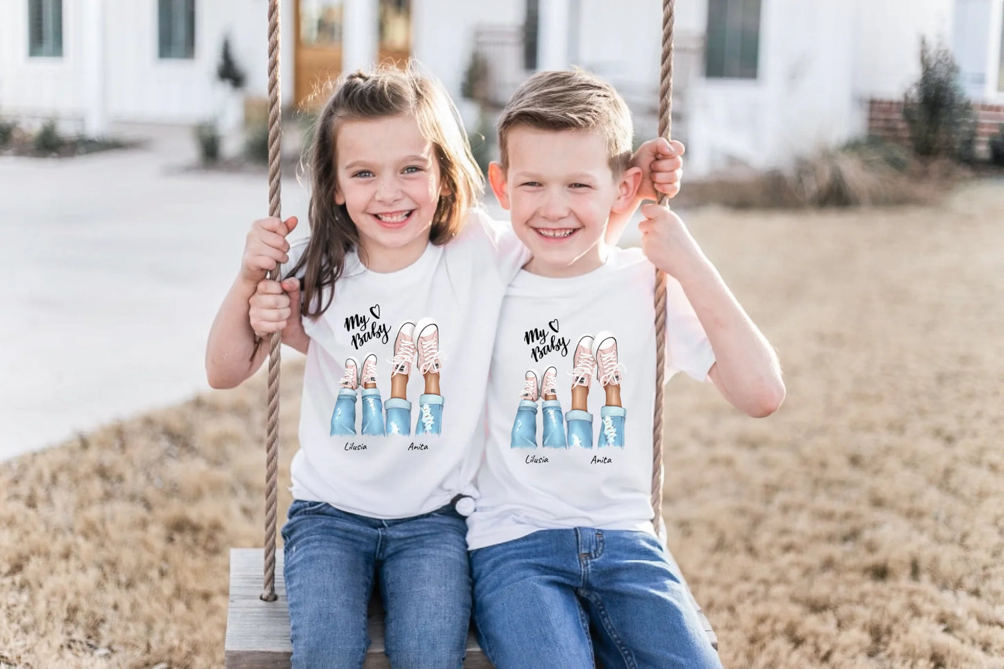 Koszulka dla mamy i dziecka - Personalizowana (rodzinna) #P23