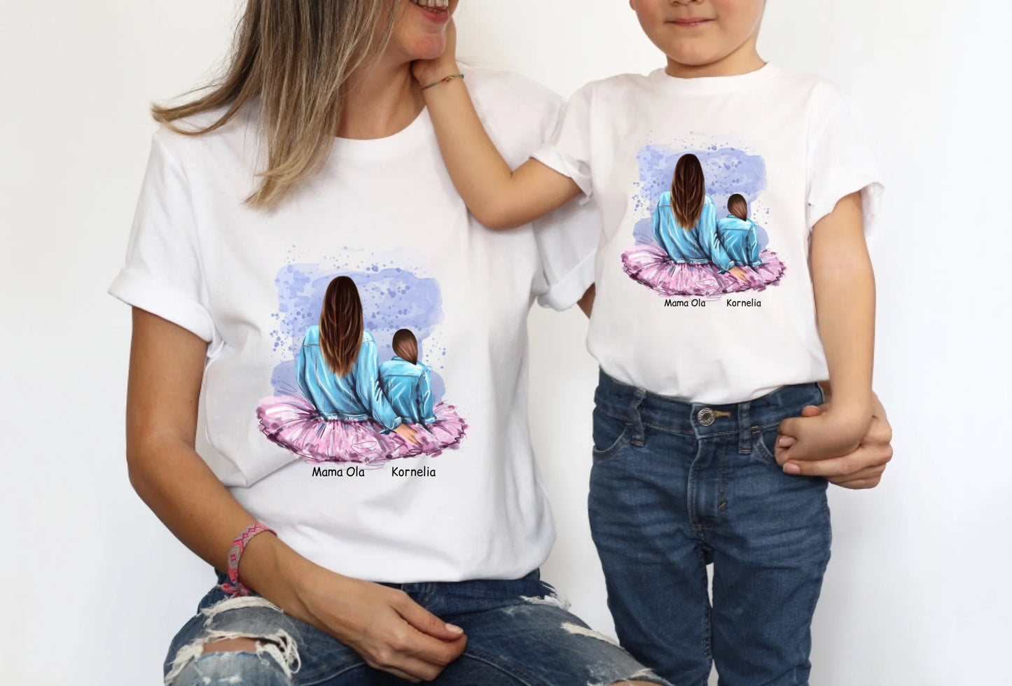 Koszulka dla mamy i córki - Personalizowana (rodzinna) #P20
