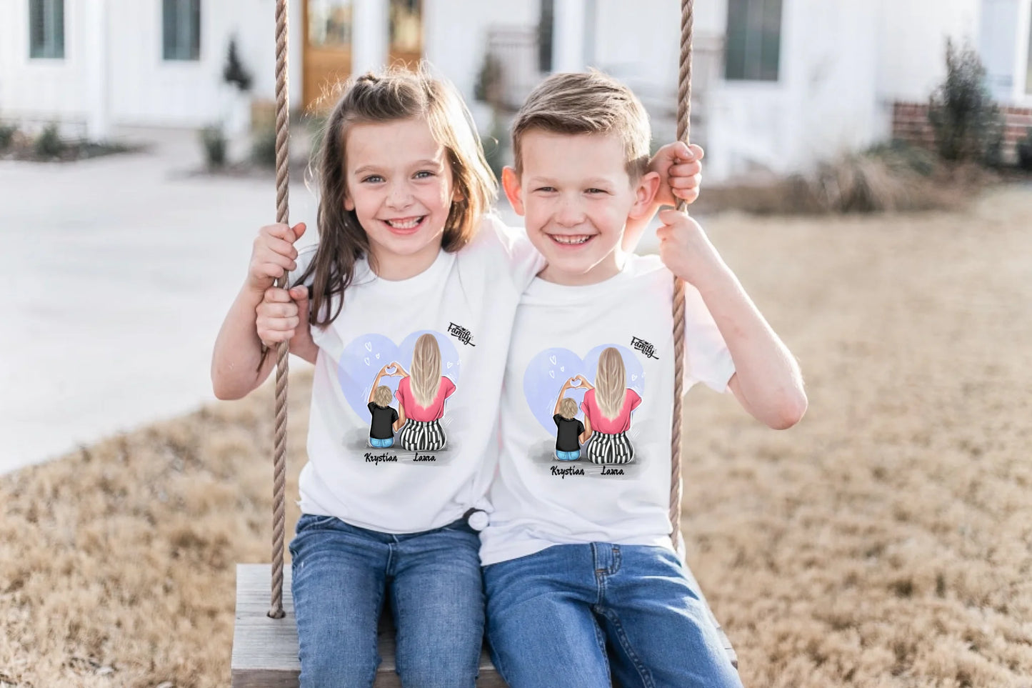 Koszulka dla mamy i syna - Personalizowana (rodzinna) #17
