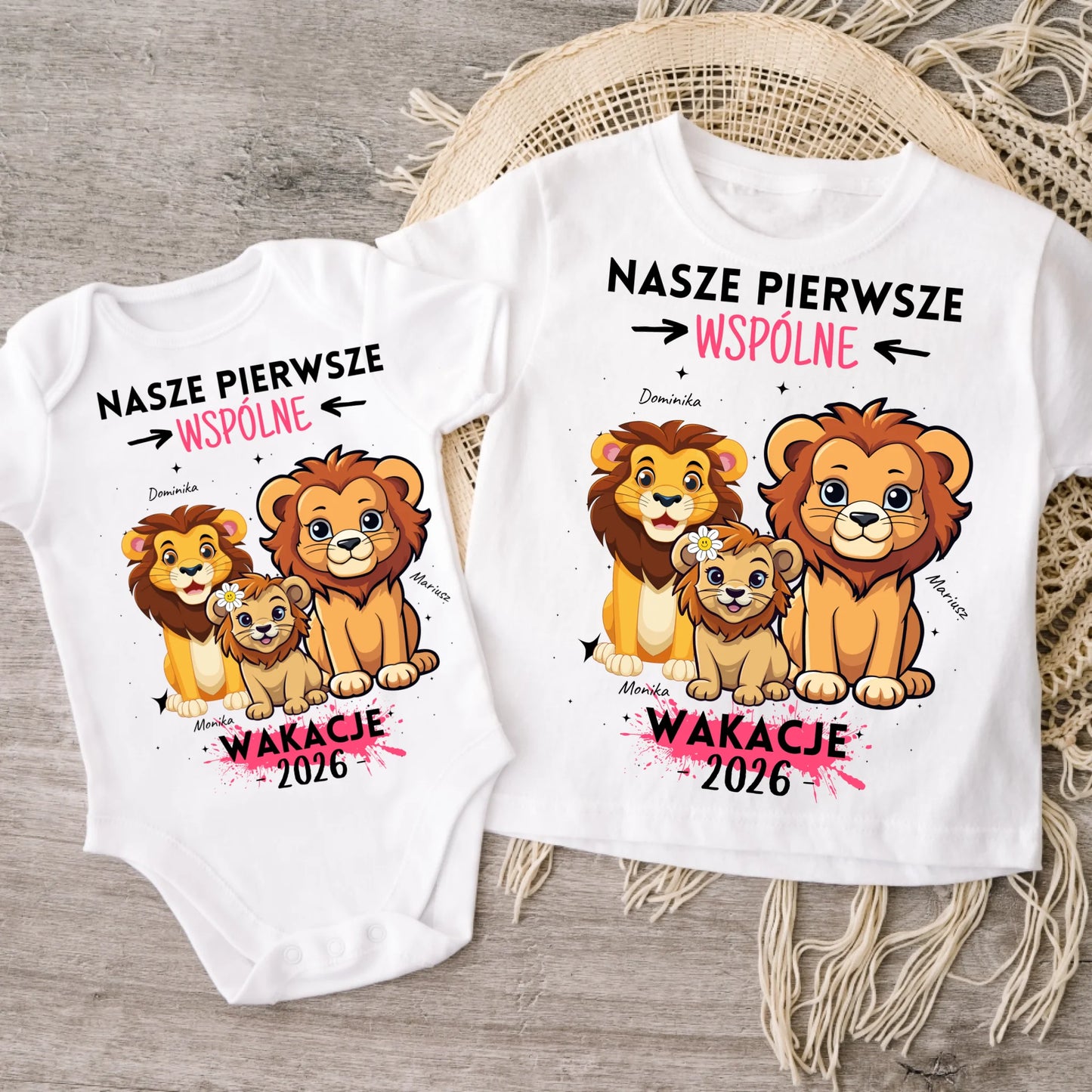 Koszulka ze wzorem rodzice i dziecko - Personalizowana (rodzinna) #5217