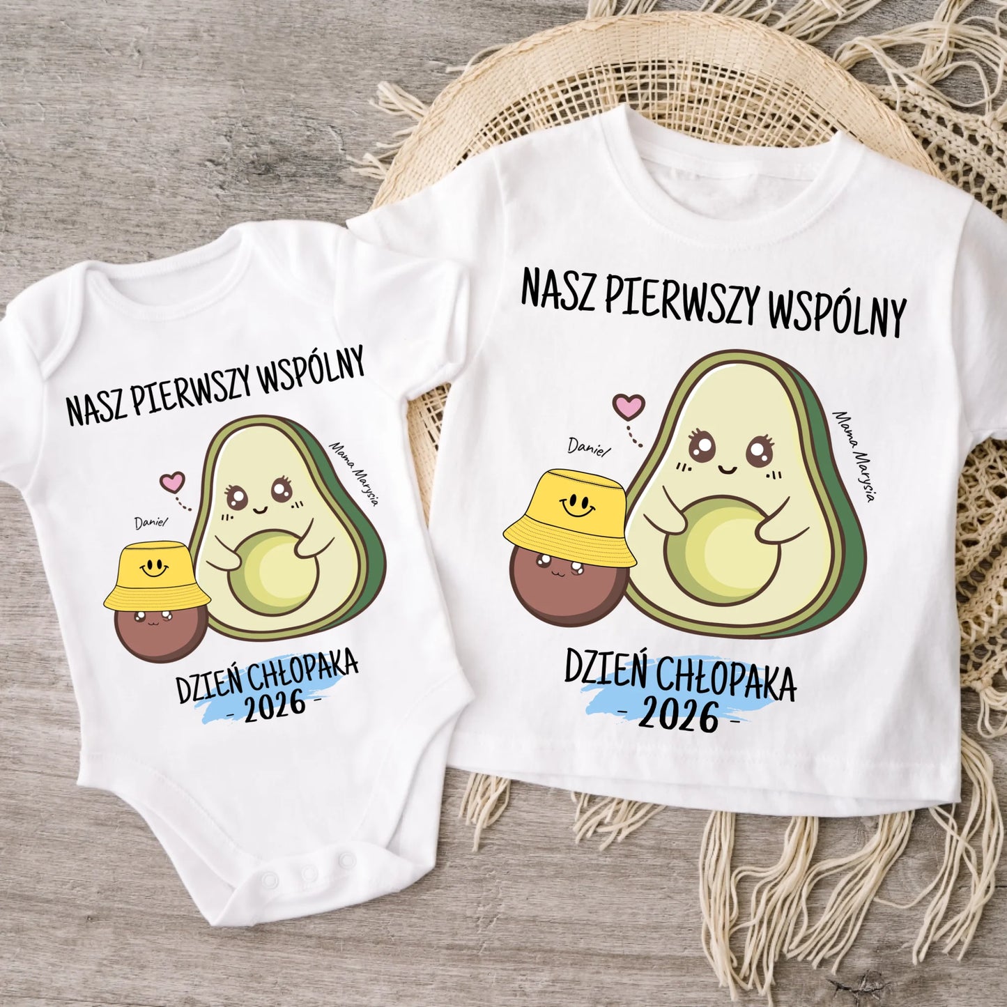 Koszulka ze wzorem dla mamy i syna  - Personalizowana - Prezent na dzień chłopaka #8781