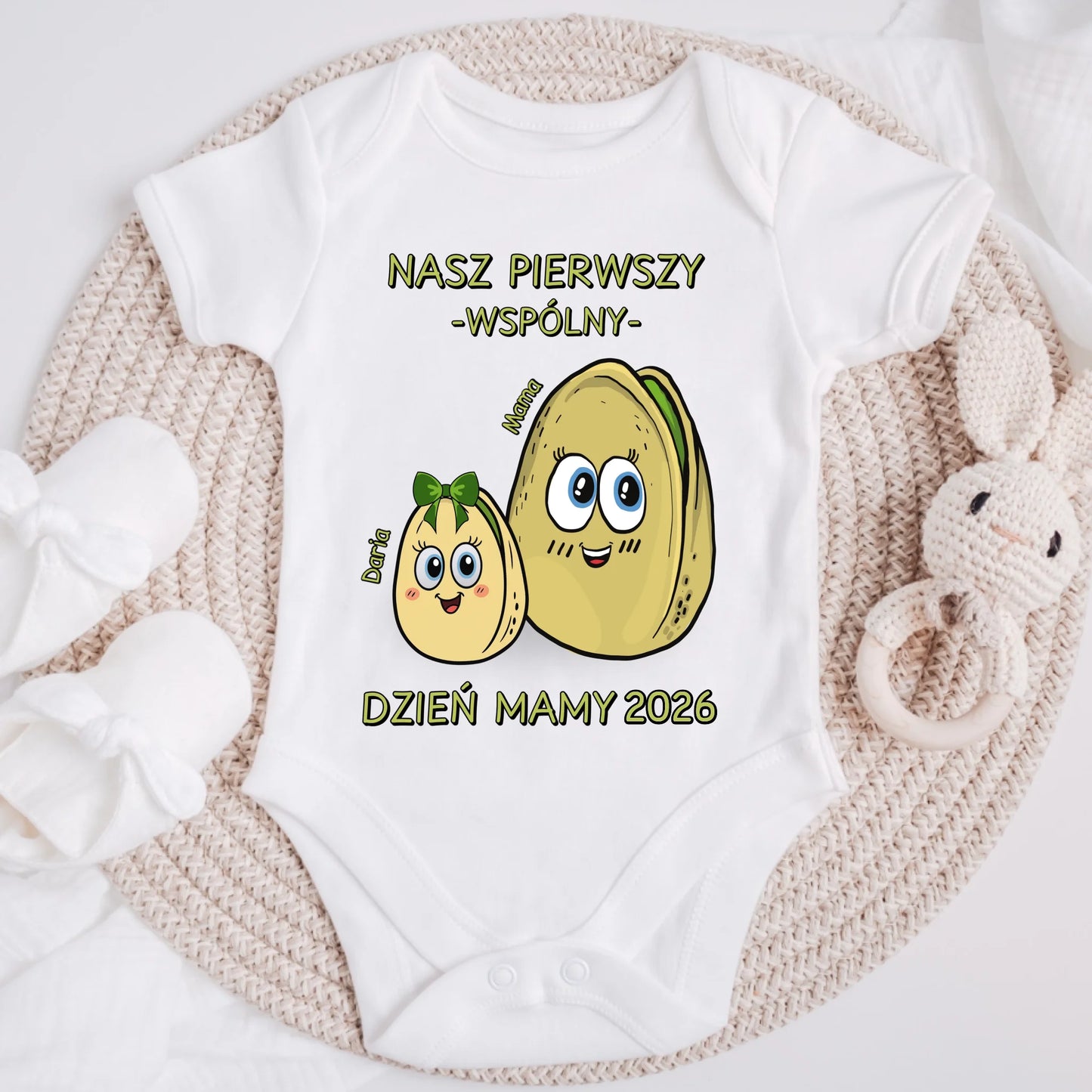 Koszulka ze wzorem mamy i córki/syna - Prezent na Dzień Mamy - Personalizowana #8772