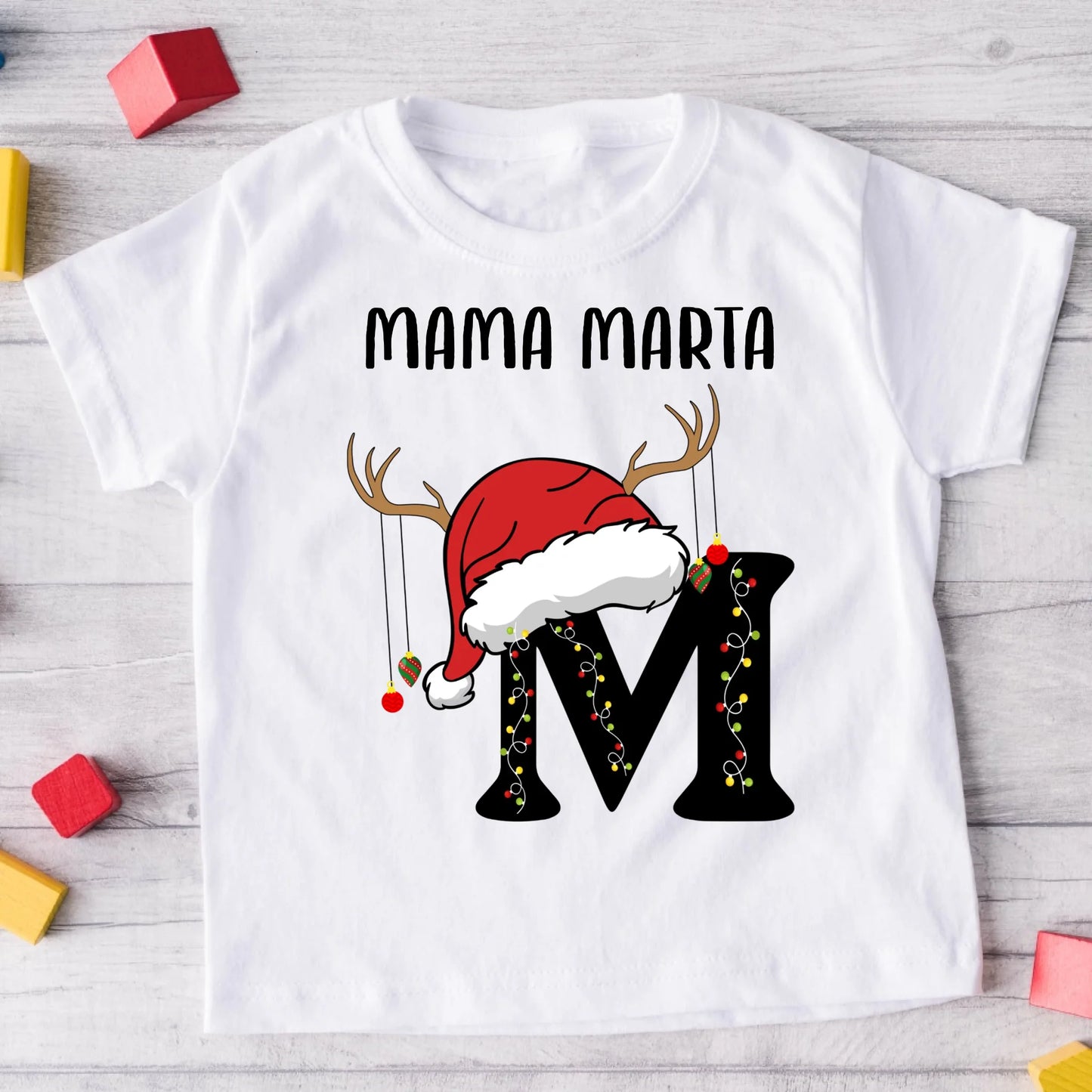 Koszulka świąteczna dla rodziny z imieniem - Prezent na święta #7910