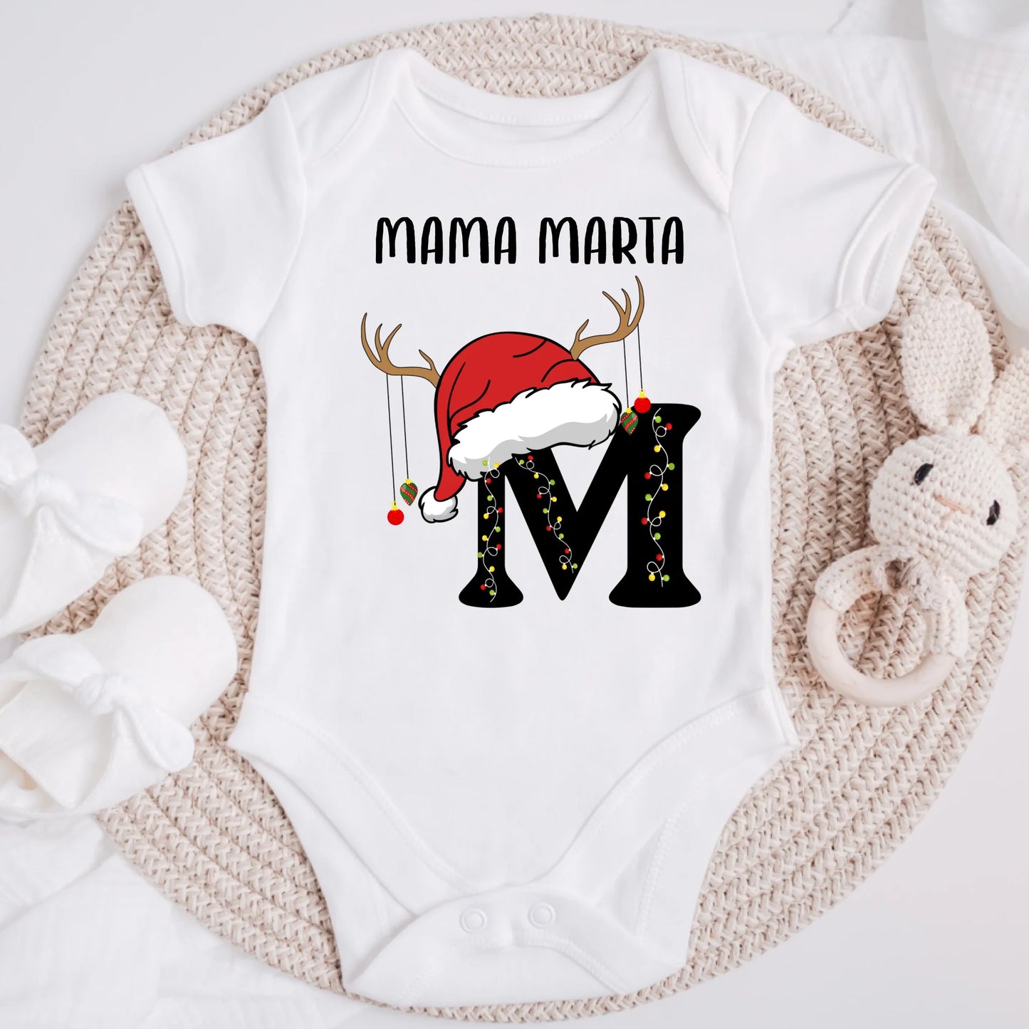 Koszulka świąteczna dla rodziny z imieniem - Prezent na święta #7910