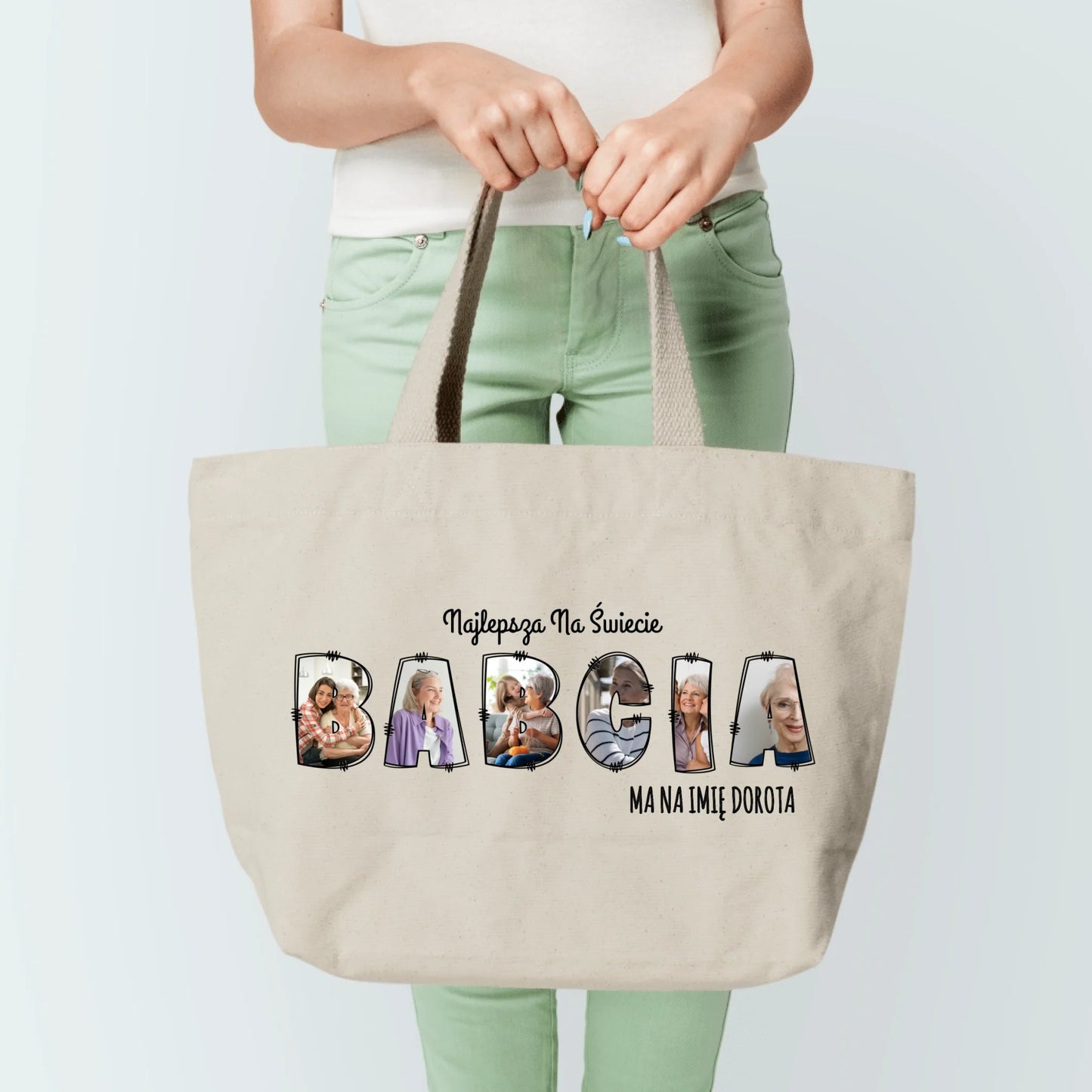 Torba personalizowana dla babci ze zdjęciem - Prezent na dzień babci i dziadka #19