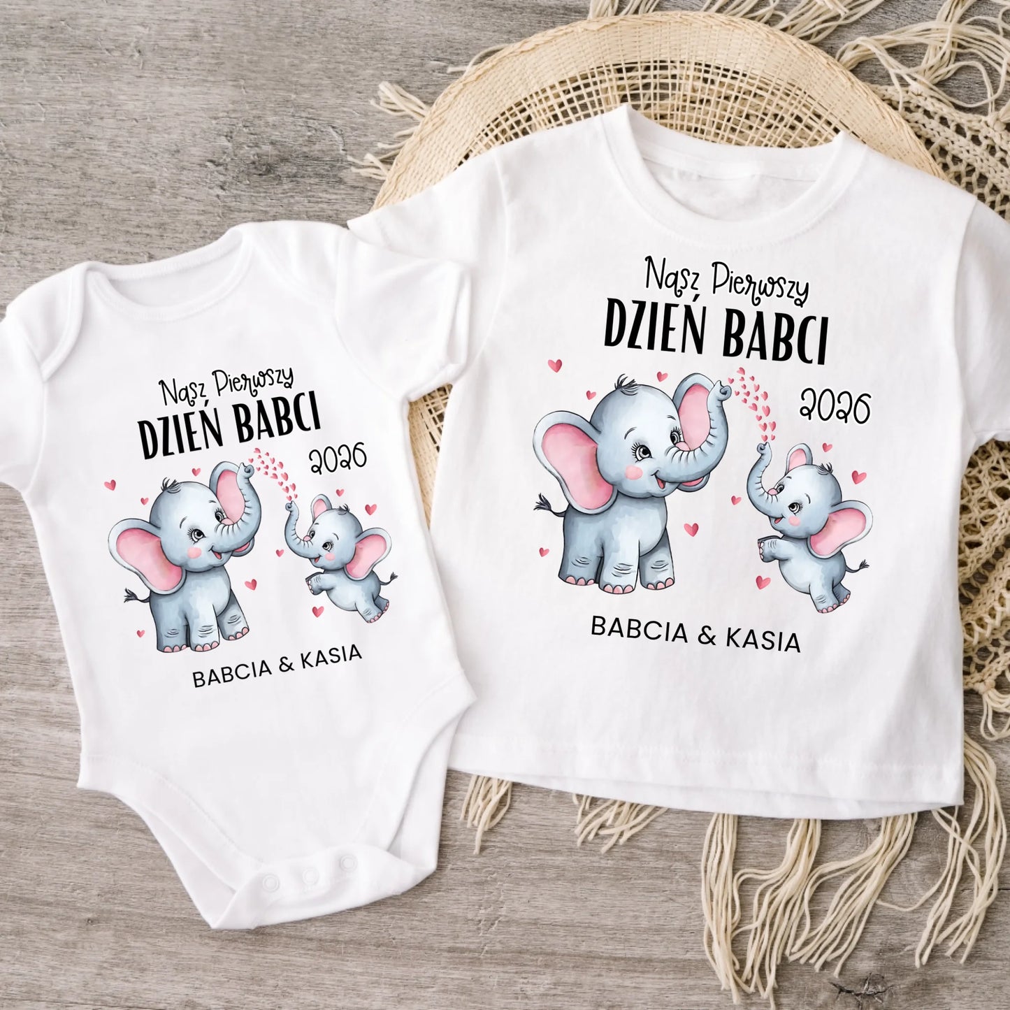 Koszulka nasz pierwszy dzień babci/dziadka - Prezent na dzień babci i dziadka #79012