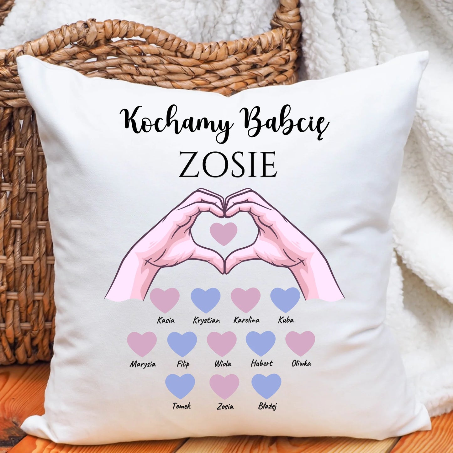 Poduszka personalizowana dla babci lub dziadka - Prezent na dzień babci i dziadka #143