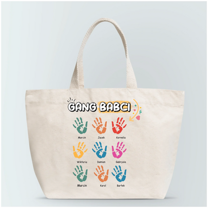 Torba personalizowana dla babci GANG BABCI | rodzinny motyw #851