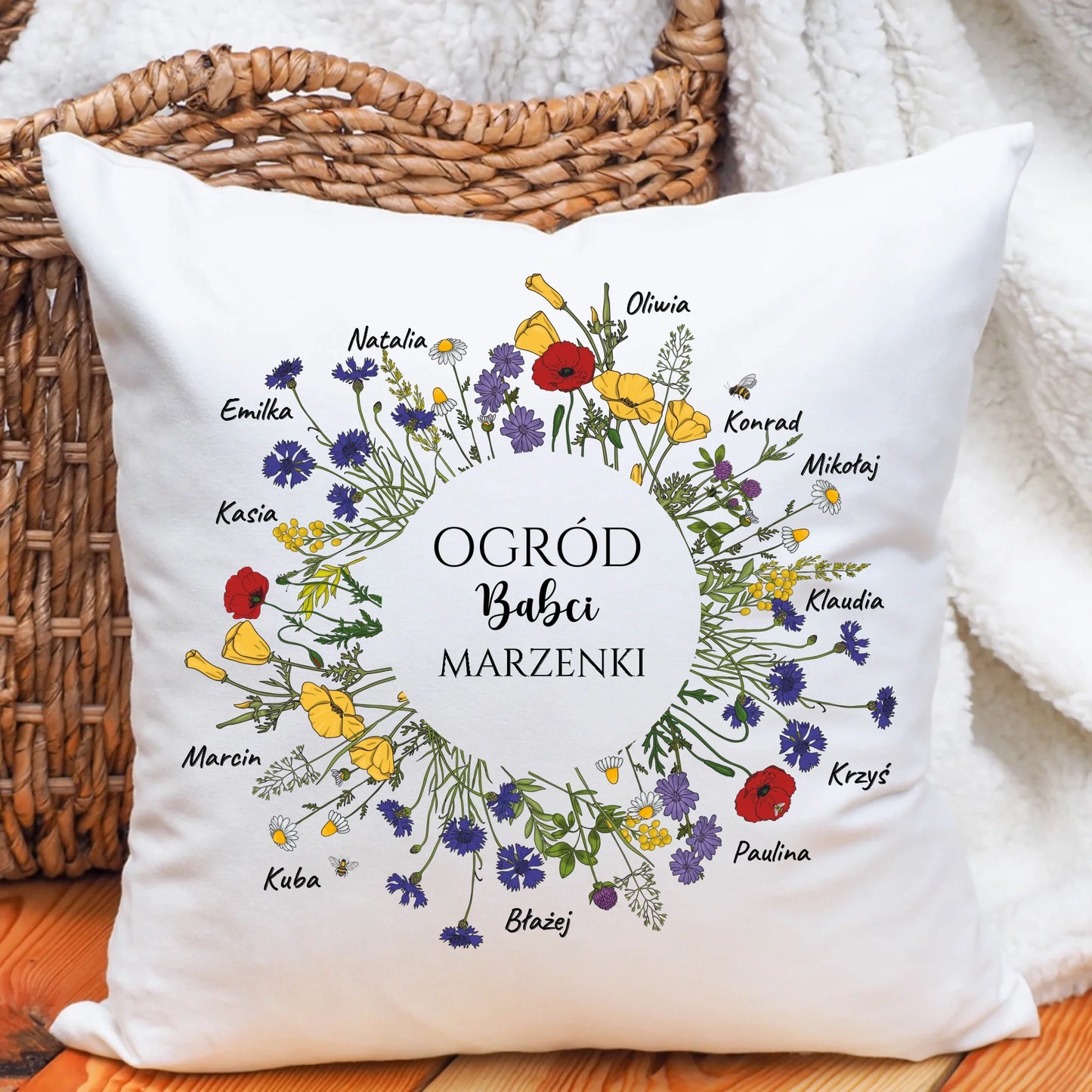 Poduszka personalizowana dla babci - Prezent na dzień babci #142
