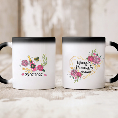 Kubek personalizowany na wieczór panieński WIECZÓR PANIEŃSKI | z personalizacją daty #57