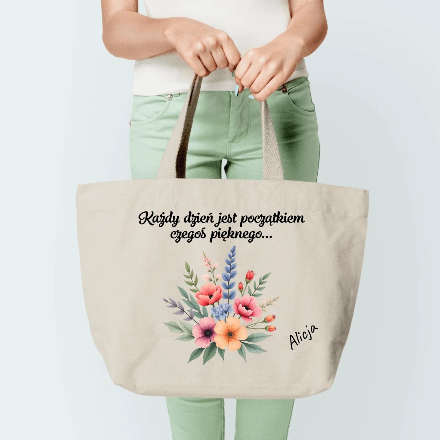 Torba personalizowana KAŻDY DZIEŃ JEST POCZĄTKIEM | z personalizacją wzoru #985