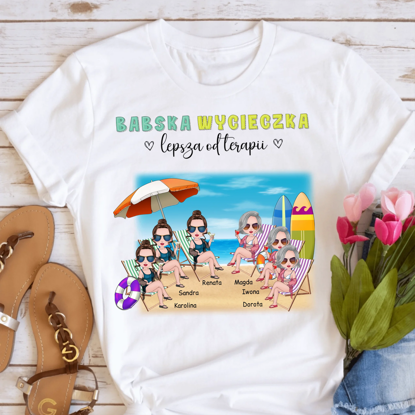 Koszulka dla przyjaciółek max. 1-6 osób - Personalizowana #P52