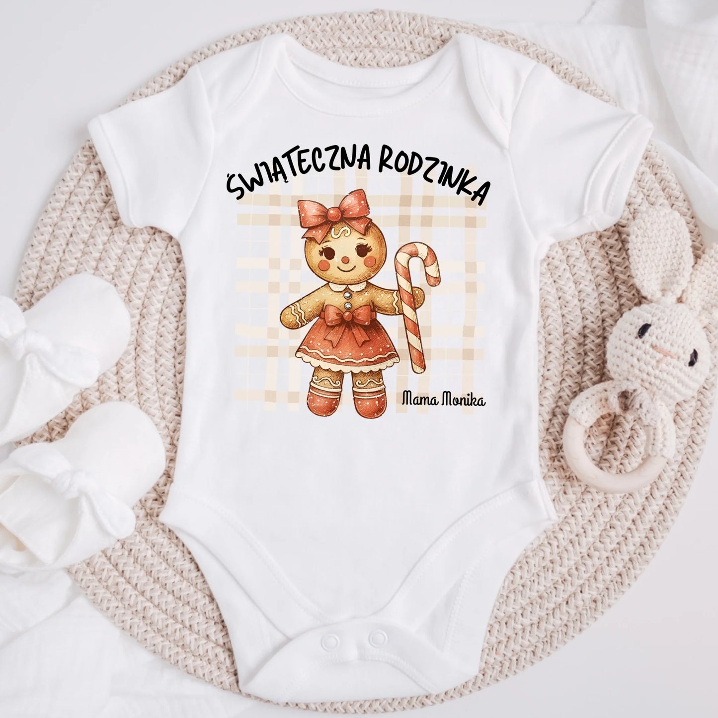 Koszulka personalizowana dla rodziny ŚWIĄTECZNA RODZINKA | świąteczny motyw z piernikami #80312