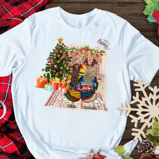 Świąteczna koszulka personalizowana dla przyjaciółek MERRY CHRISTMAS | z personalizacją imion #8