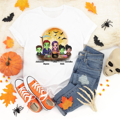 Halloweenowa koszulka personalizowana rodzinna | motyw z kreskówkowymi potworami #1