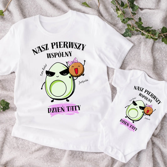 Koszulka personalizowana rodzinna NASZ PIERWSZY WSPÓLNY