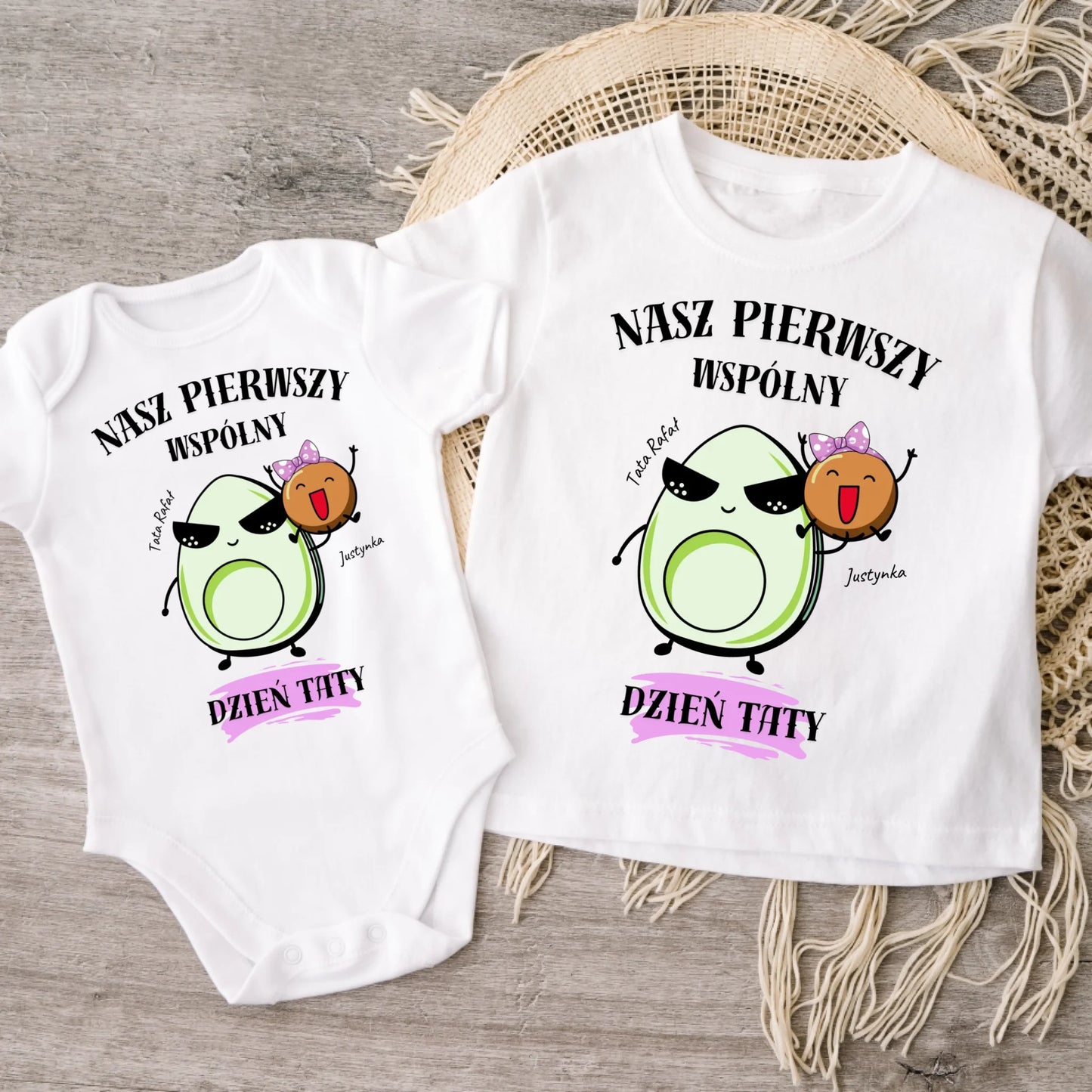 Koszulka personalizowana rodzinna NASZ PIERWSZY WSPÓLNY #7948