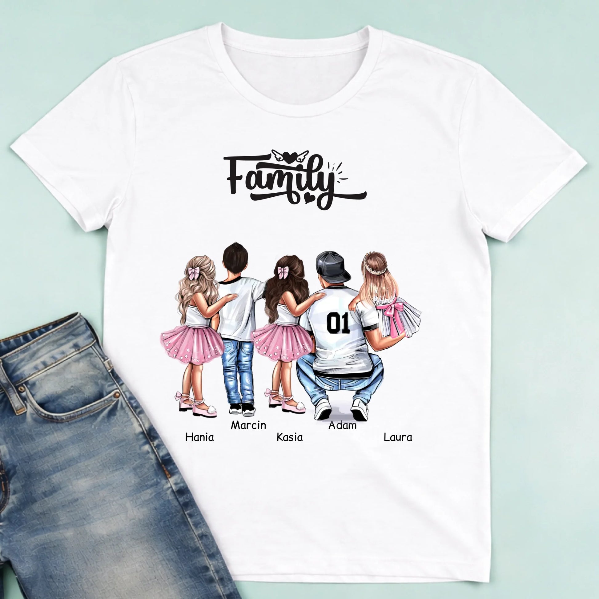 męska biała koszulka przód 1