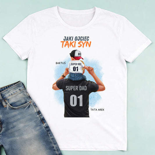 męska biała koszulka przód 1